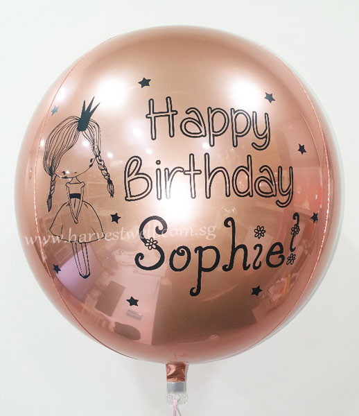 Customize Girls Are Princess ORBZ Balloon